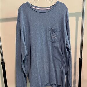 Vineyard Vines Blue Long Sleeve Shirt with Pocket